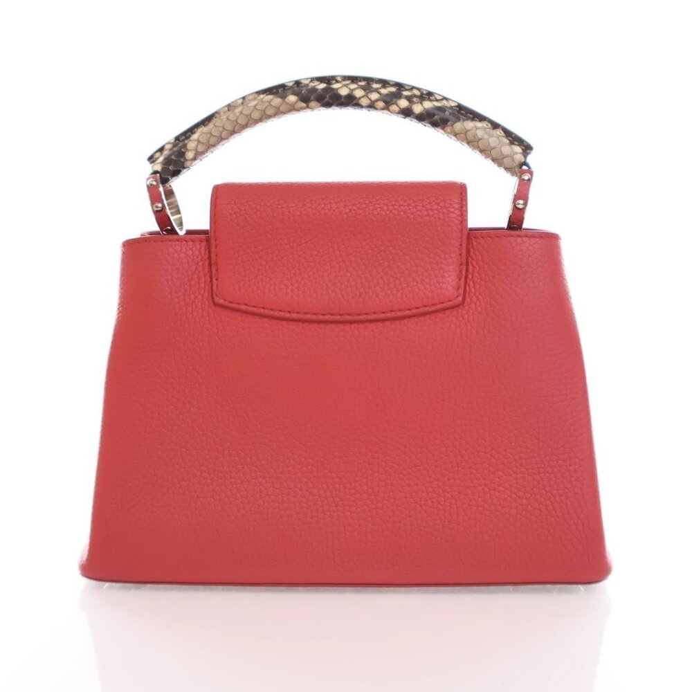 Louis Vuitton Python-Trimmed Taurillon Capucines … - image 12